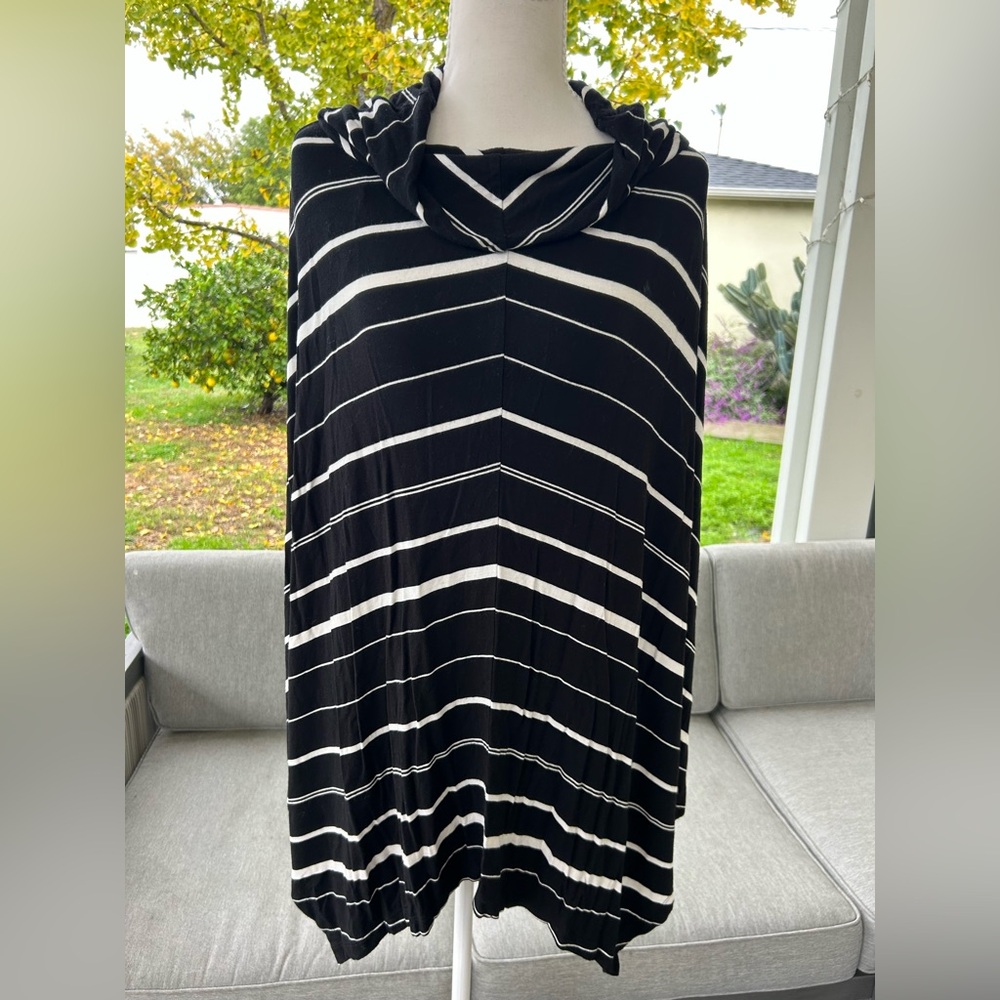 Soma Striped Poncho